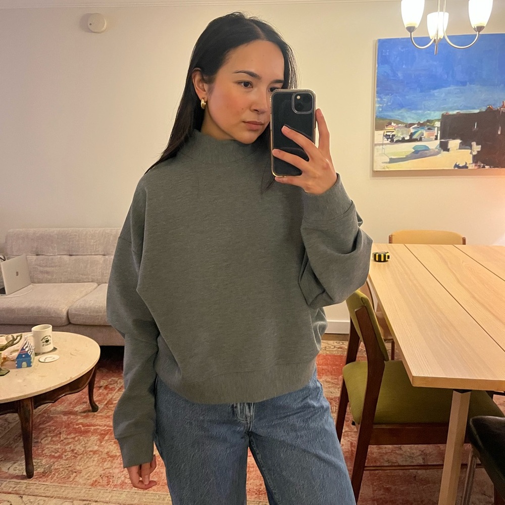 Elegant Charcoal Turtleneck Sweater